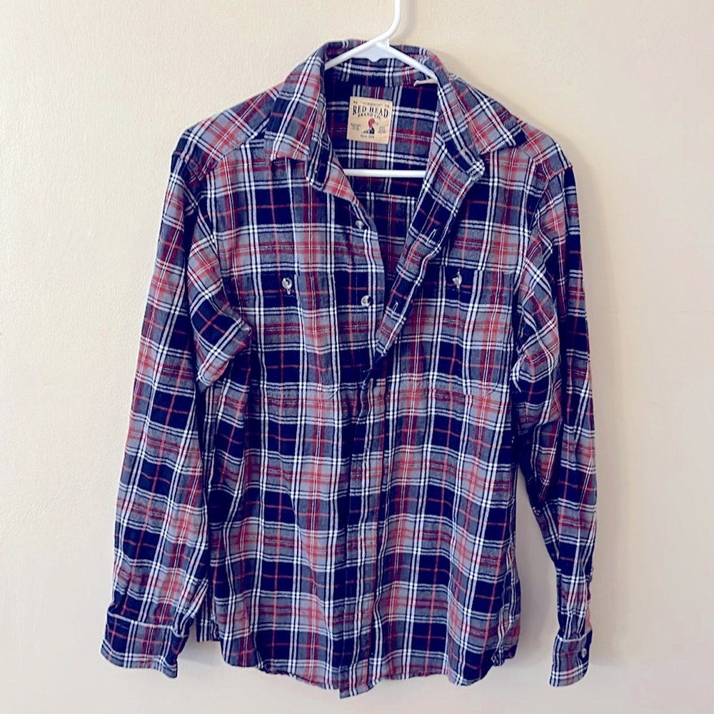 Red Head 100% Cotton Flannel Shirt.